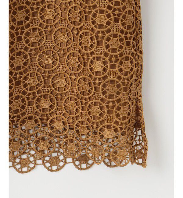 自由区「【SHIHOさん着用・洗える】ジオメトリックフラワーレースクロップド丈シャツ ブラウス」|シャツ・ブラウス|