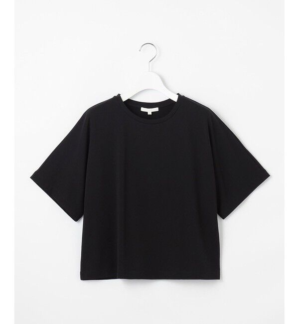 自由区「【接触冷感・UVカット・吸水速乾・抗菌防臭・洗える】ハイカウントクロップド丈 Tシャツ」|Tシャツ・カットソー|