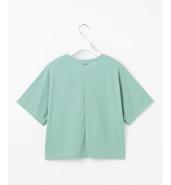 自由区「【接触冷感・UVカット・吸水速乾・抗菌防臭・洗える】ハイカウントクロップド丈 Tシャツ」|Tシャツ・カットソー|