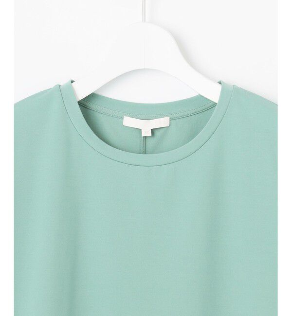 自由区「【接触冷感・UVカット・吸水速乾・抗菌防臭・洗える】ハイカウントクロップド丈 Tシャツ」|Tシャツ・カットソー|