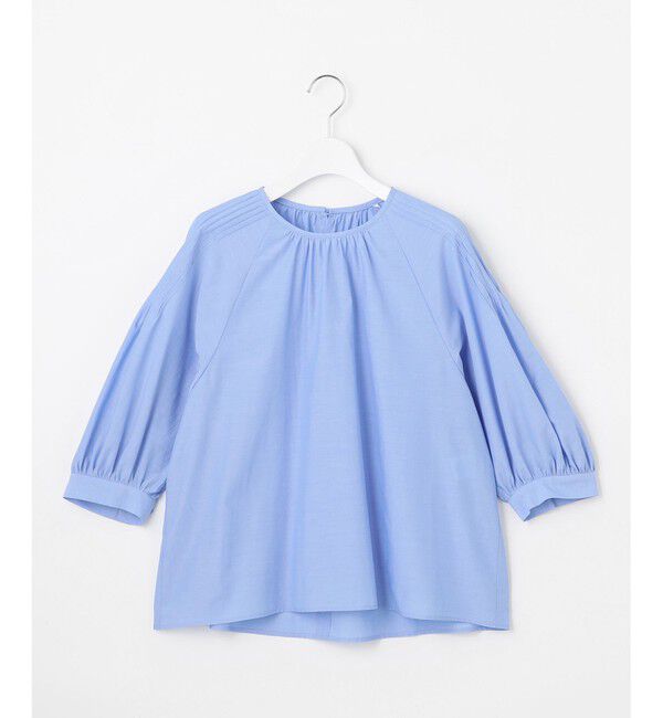 自由区「【カタログ掲載】シアーソフトシャンブレークロップド丈 ブラウス」|シャツ・ブラウス|