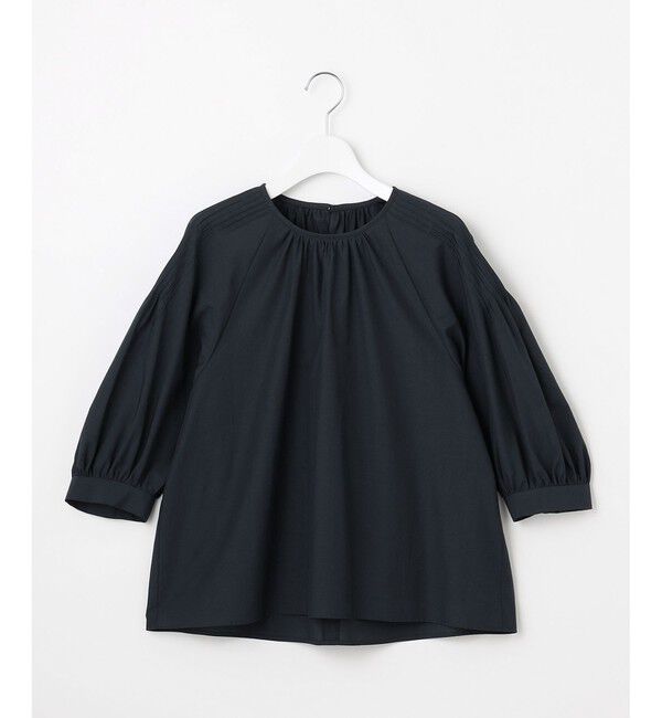 自由区「【カタログ掲載】シアーソフトシャンブレークロップド丈 ブラウス」|シャツ・ブラウス|