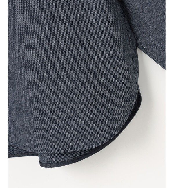 自由区「【大人の抜け感・セットアップ対応】ソフトリネンダンガリー シャツ」|シャツ・ブラウス|