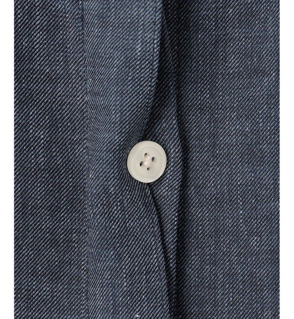 自由区「【大人の抜け感・セットアップ対応】ソフトリネンダンガリー シャツ」|シャツ・ブラウス|