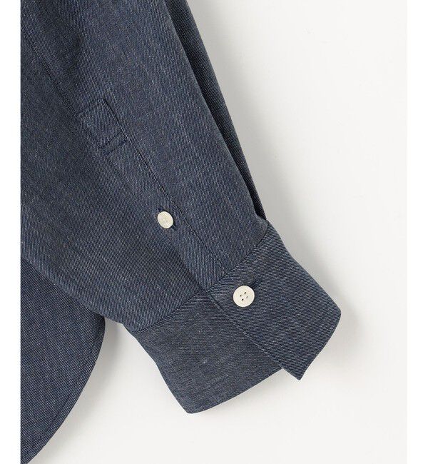 自由区「【大人の抜け感・セットアップ対応】ソフトリネンダンガリー シャツ」|シャツ・ブラウス|