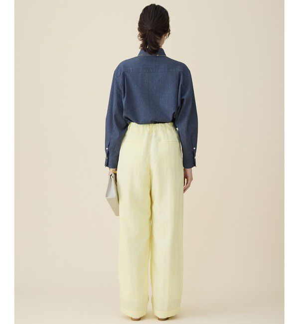 自由区「【大人の抜け感・セットアップ対応】ソフトリネンダンガリー シャツ」|シャツ・ブラウス|