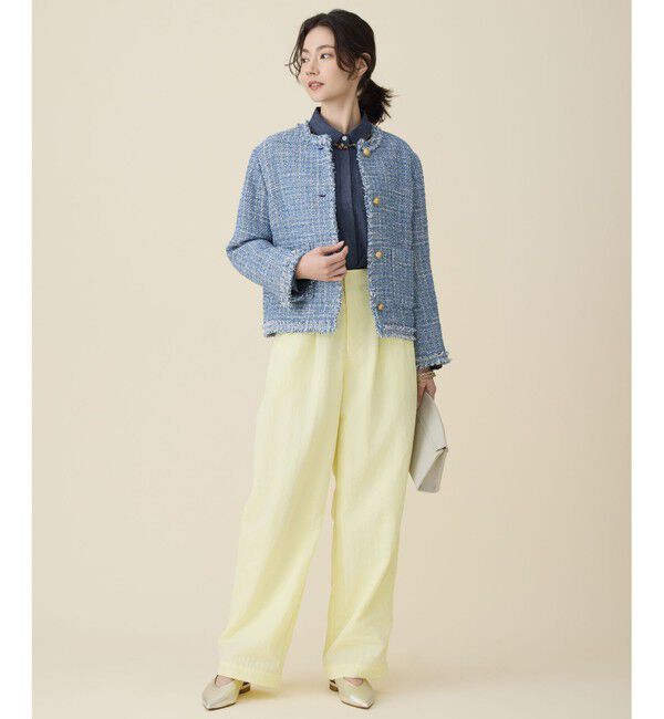 自由区「【大人の抜け感・セットアップ対応】ソフトリネンダンガリー シャツ」|シャツ・ブラウス|