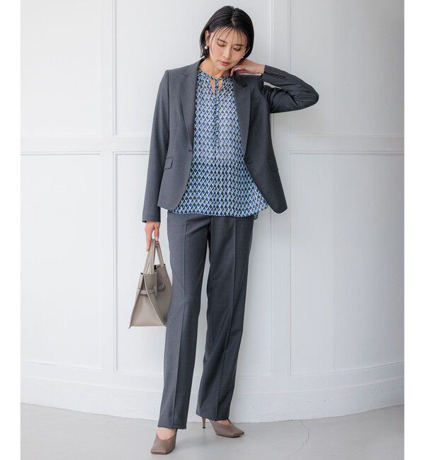 23区「【新色追加/セットアップ対応】ラフィーネウール 一つ釦 ジャケット」|テーラードジャケット|