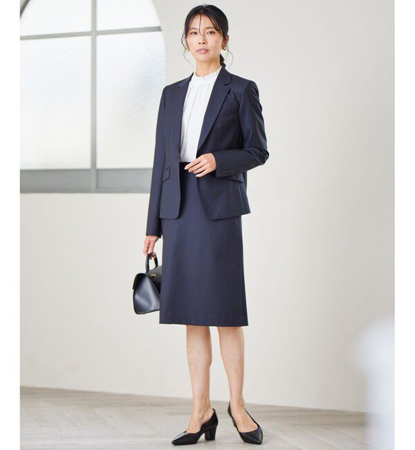 23区「【新色追加/セットアップ対応】ラフィーネウール 一つ釦 ジャケット」|テーラードジャケット|