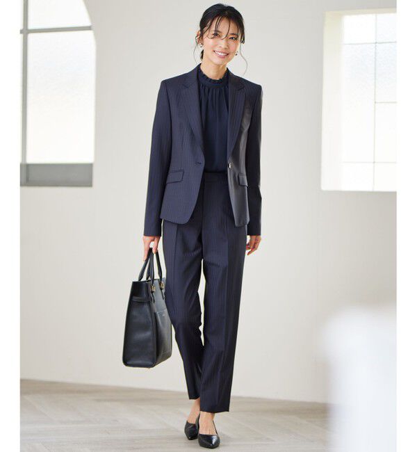 23区「【新色追加/セットアップ対応】ラフィーネウール 一つ釦 ジャケット」|テーラードジャケット|