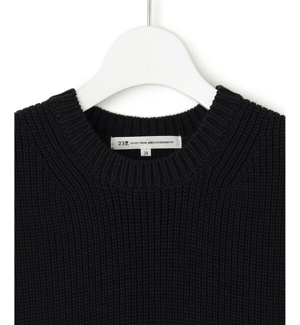 23区「【洗える】コットンポリエステルリリヤーン ニットベスト」|ベスト・ジレ|