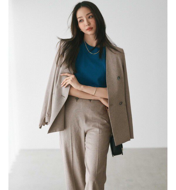 23区「【セットアップ対応】リネン ミックスツイード   マリン パンツ」|その他|