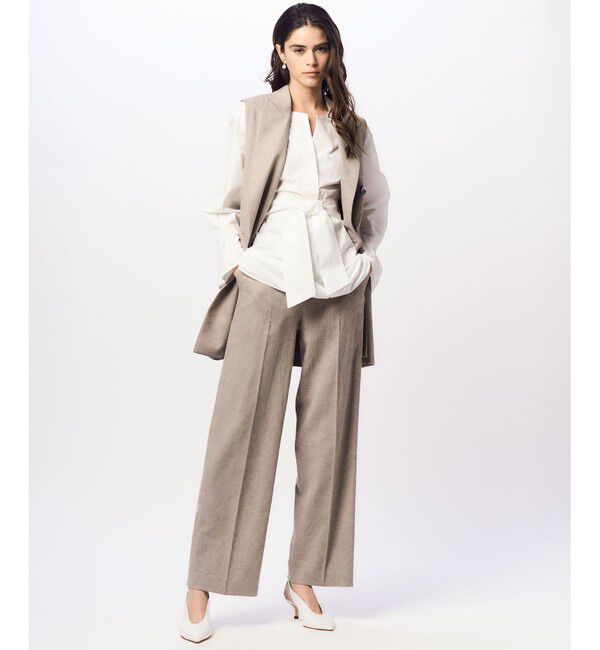 23区「【セットアップ対応】リネン ミックスツイード   マリン パンツ」|その他|