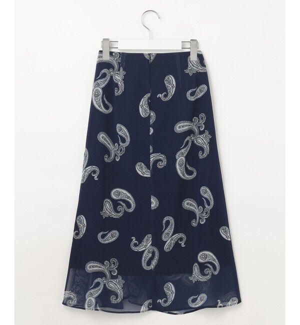 23区「【洗える】Ratti ペイズリーシフォン スカート」|スカート|