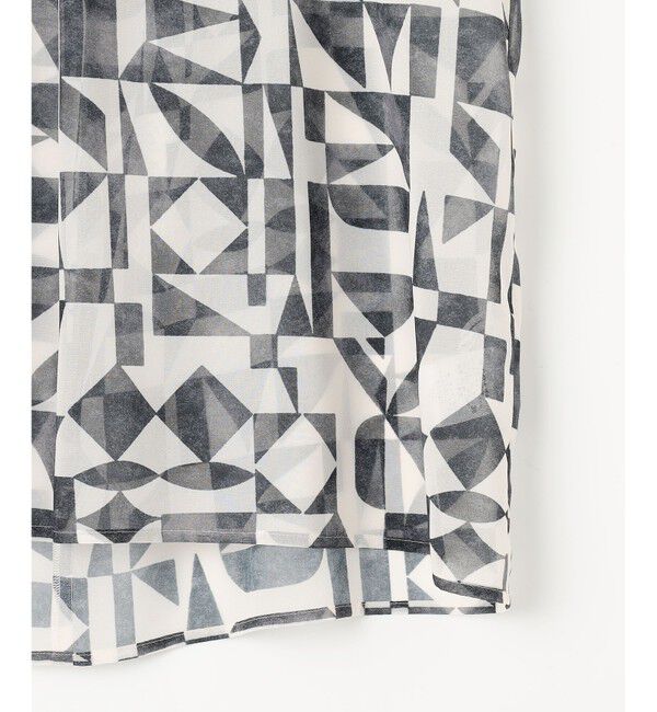 23区「【洗える】Ratti ウォールプリント ブラウス」|シャツ・ブラウス|