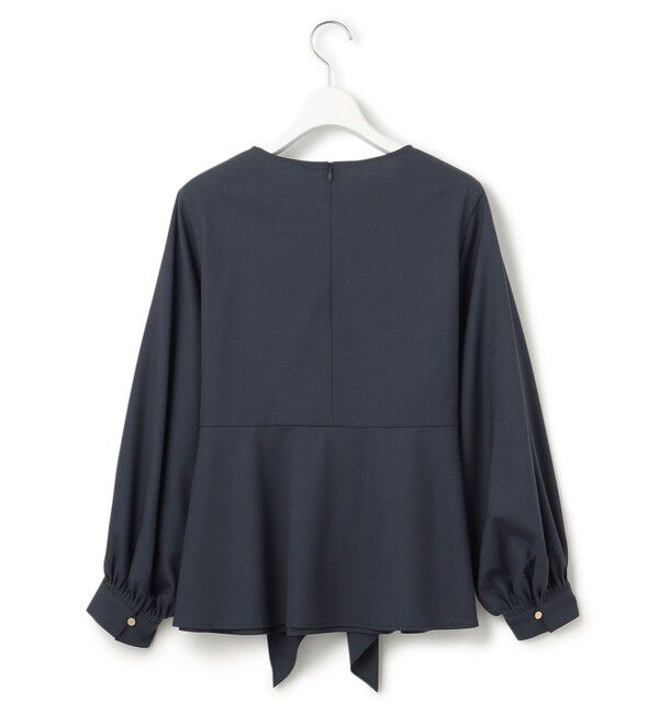 23区「【CLASSY.10月号掲載/洗える】TWマットクロス ペプラム ブラウス」|シャツ・ブラウス|