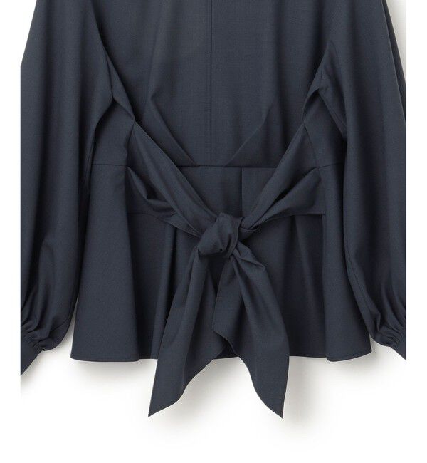 23区「【CLASSY.10月号掲載/洗える】TWマットクロス ペプラム ブラウス」|シャツ・ブラウス|