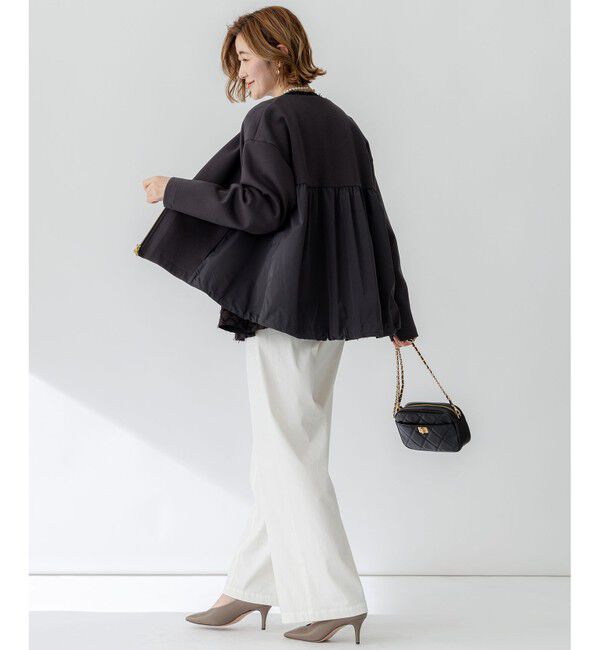 23区「【洗える】コットンエアー ギャザー ライトアウター」|その他|