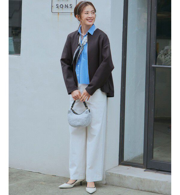 23区「【洗える】コットンエアー ギャザー ライトアウター」|その他|