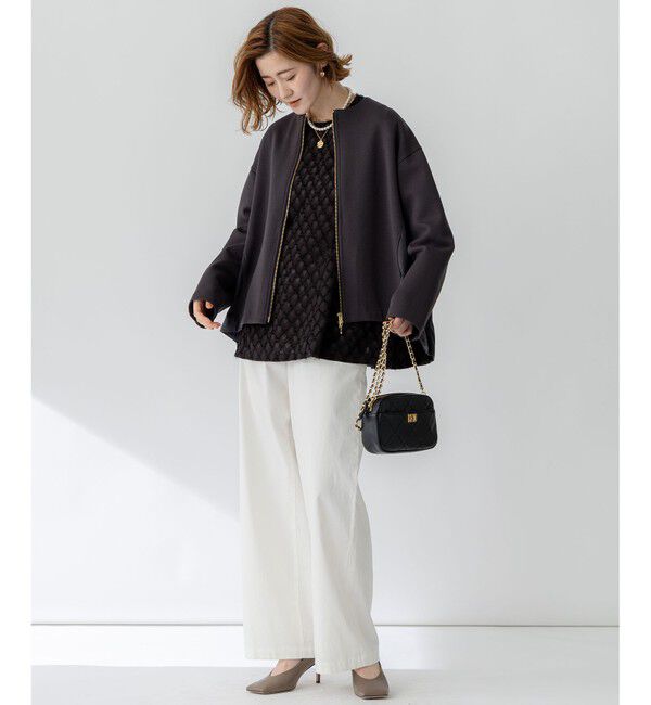 23区「【洗える】コットンエアー ギャザー ライトアウター」|その他|