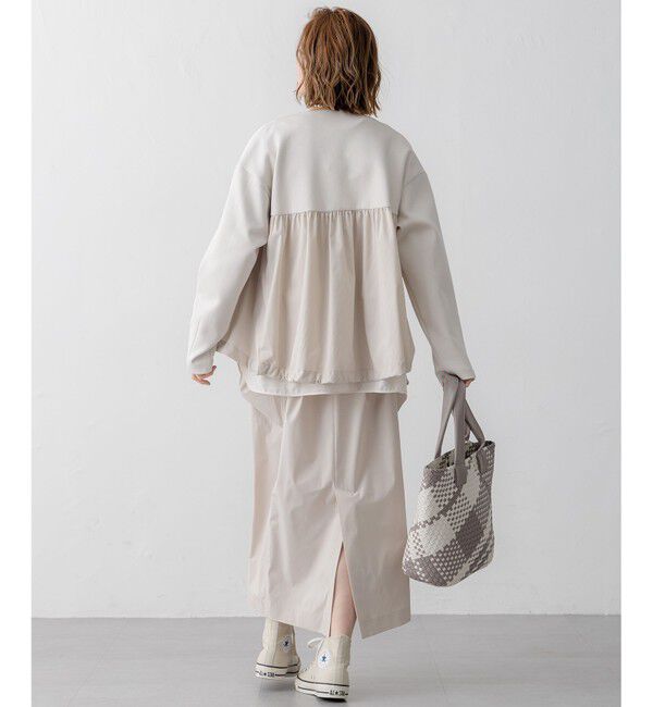 23区「【洗える】コットンエアー ギャザー ライトアウター」|その他|
