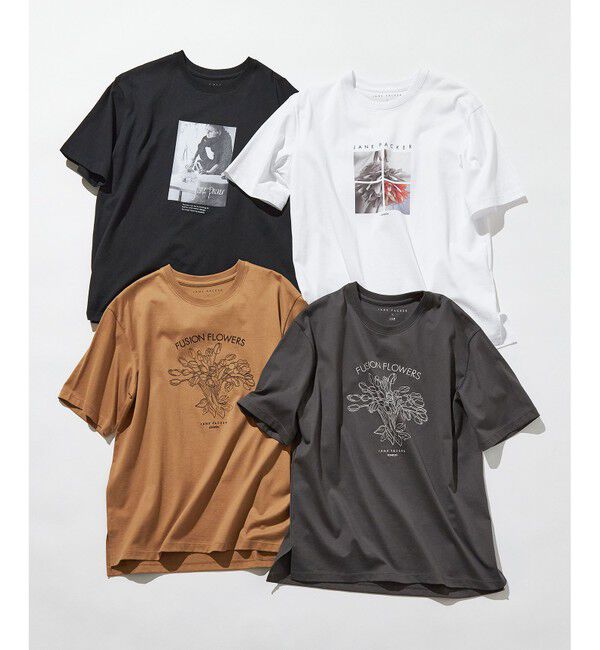 23区「【洗える】JANE PACKERコラボ フォトプリント Tシャツ」|Tシャツ・カットソー|
