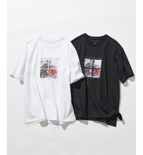 23区「【洗える】JANE PACKERコラボ フォトプリント Tシャツ」|Tシャツ・カットソー|