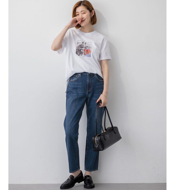 23区「【洗える】JANE PACKERコラボ フォトプリント Tシャツ」|Tシャツ・カットソー|