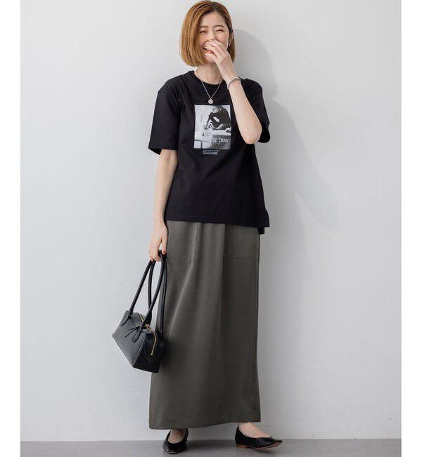 23区「【洗える】JANE PACKERコラボ フォトプリント Tシャツ」|Tシャツ・カットソー|
