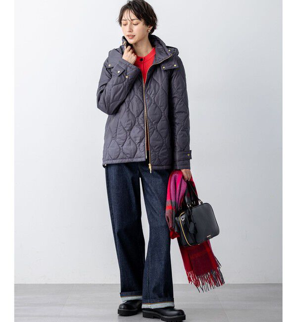 23区「中綿パディング フード2WAY アウター」|ダウン|