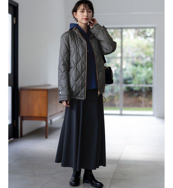 23区「中綿パディング フード2WAY アウター」|ダウン|