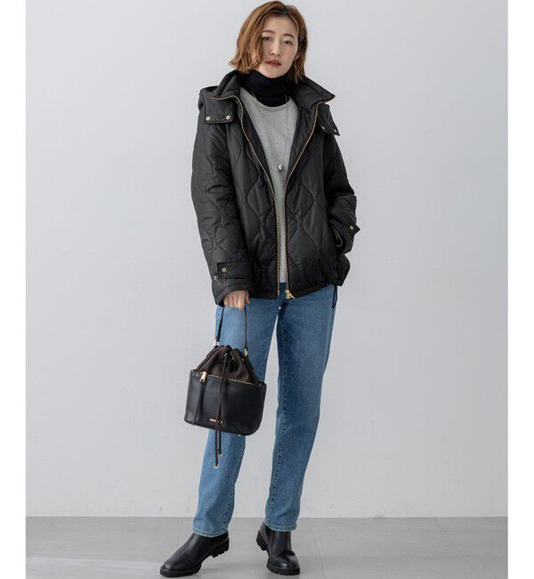 23区「中綿パディング フード2WAY アウター」|ダウン|