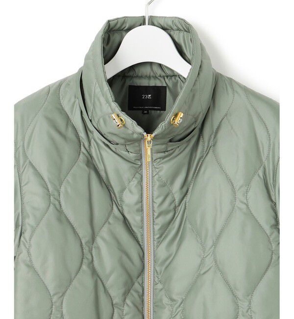 23区「中綿パディング フード2WAY アウター」|ダウン|