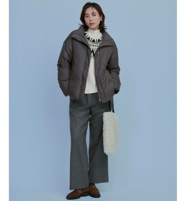 23区「【SLOW/一部店舗限定】ジャカード ハイネック ニット」|ニット・セーター|