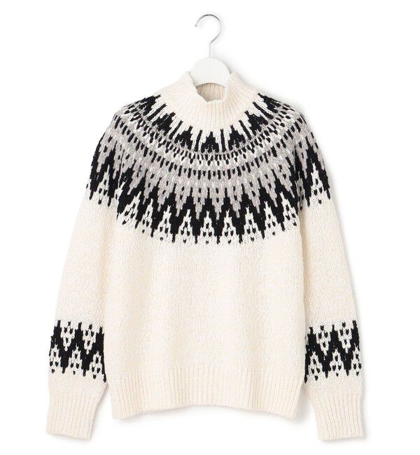 23区「【SLOW/一部店舗限定】ジャカード ハイネック ニット」|ニット・セーター|