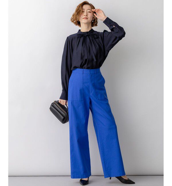 23区「【VERY掲載】TRオーガンジー 2WAY ボウタイブラウス」|シャツ・ブラウス|