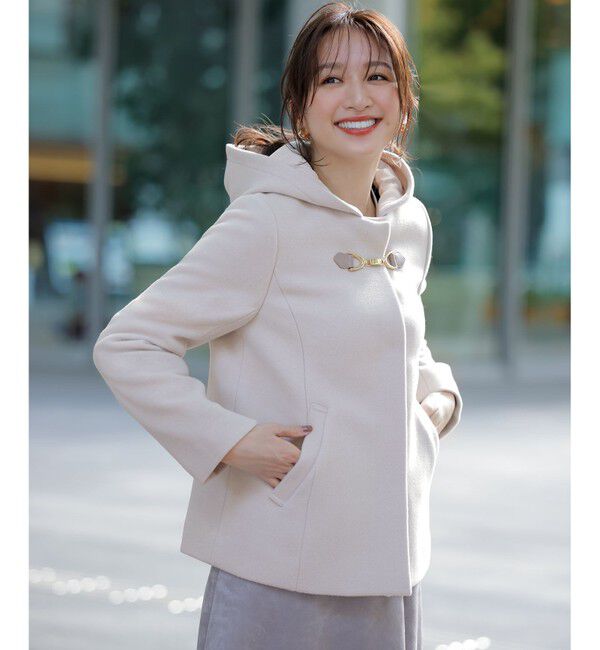 ANY SIS「【2WAY】ファインウールモッサ ショートコート」|ミリタリー・モッズコート|