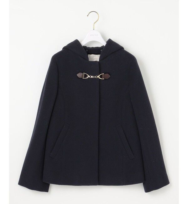 ANY SIS「【2WAY】ファインウールモッサ ショートコート」|ミリタリー・モッズコート|