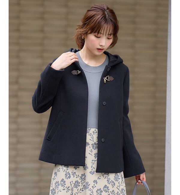 ANY SIS「【2WAY】ファインウールモッサ ショートコート」|ミリタリー・モッズコート|