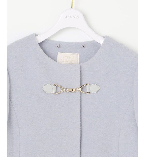 ANY SIS「【2WAY】ファインウールモッサ ショートコート」|ミリタリー・モッズコート|