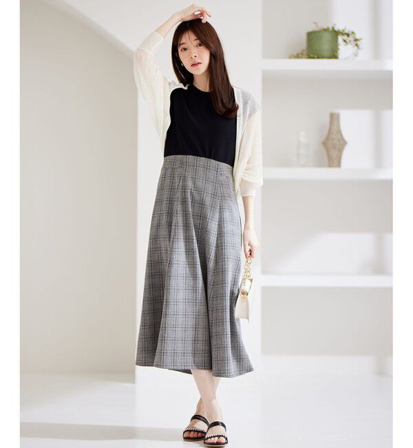 any SiS「【洗える】ニットコンビ ワンピース」|ワンピース|