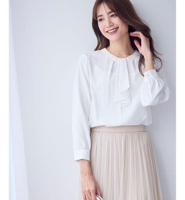 ANY SIS「【洗える】ボウタイ ブラウス」|シャツ・ブラウス|オフ