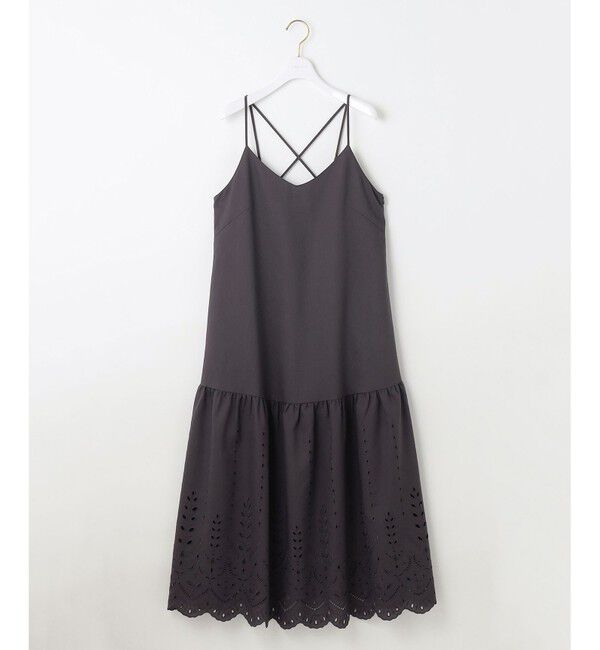 ANY SIS「【洗える】カットワークエンブロイダリー ワンピース」|ワンピース|スレート