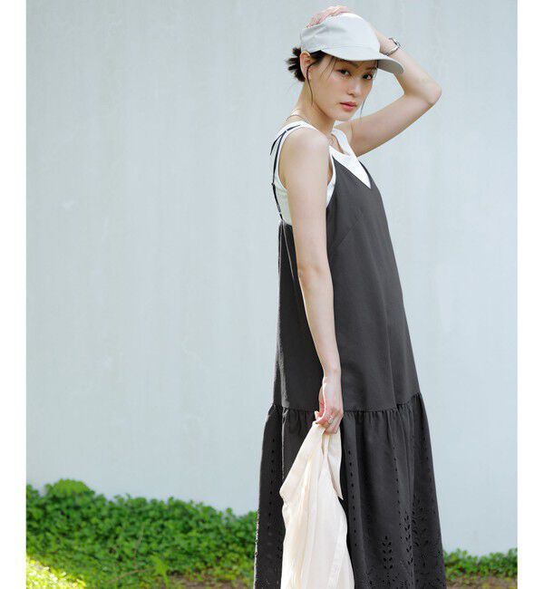 ANY SIS「【洗える】カットワークエンブロイダリー ワンピース」|ワンピース|