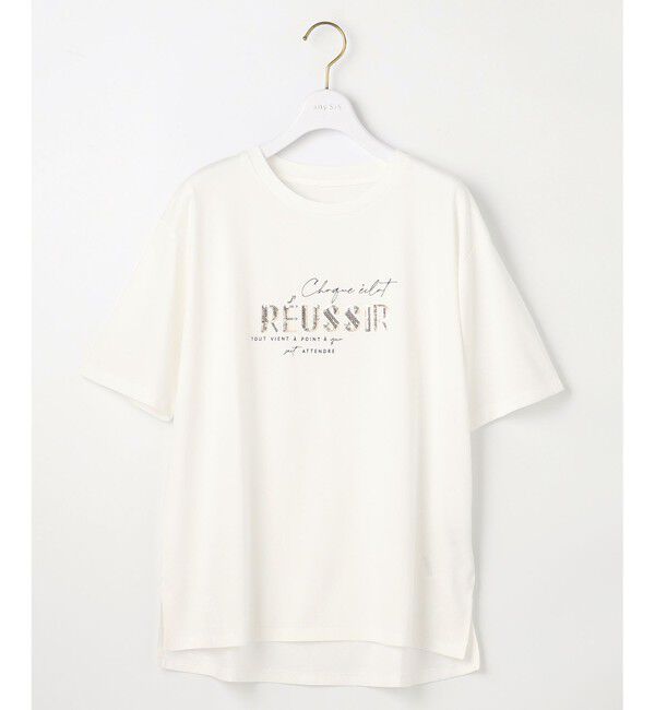 ANY SIS「【洗える】ロゴ刺繍 Tシャツ」|Tシャツ・カットソー|