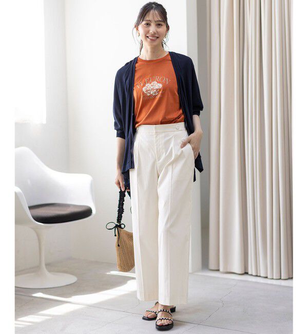 ANY SIS「【洗える】ロゴ刺繍 Tシャツ」|Tシャツ・カットソー|