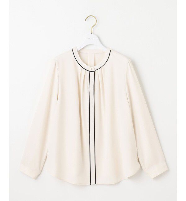 ANY SIS「フロントタックバイカラー ブラウス」|シャツ・ブラウス|