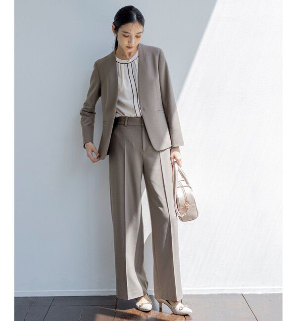 ANY SIS「フロントタックバイカラー ブラウス」|シャツ・ブラウス|