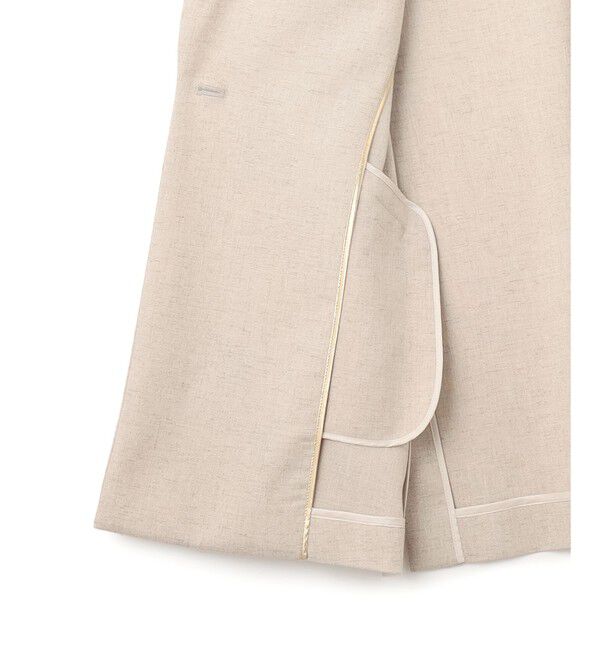 BEIGE,「【L-size】CAROLE / リネンライク ノースリーブジレジャケット」|ベスト・ジレ|