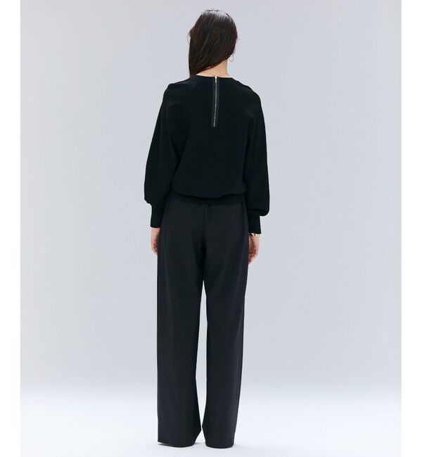 BEIGE,「【洗える】LAURA / ドライタッチバックジップニット」|ニット・セーター|